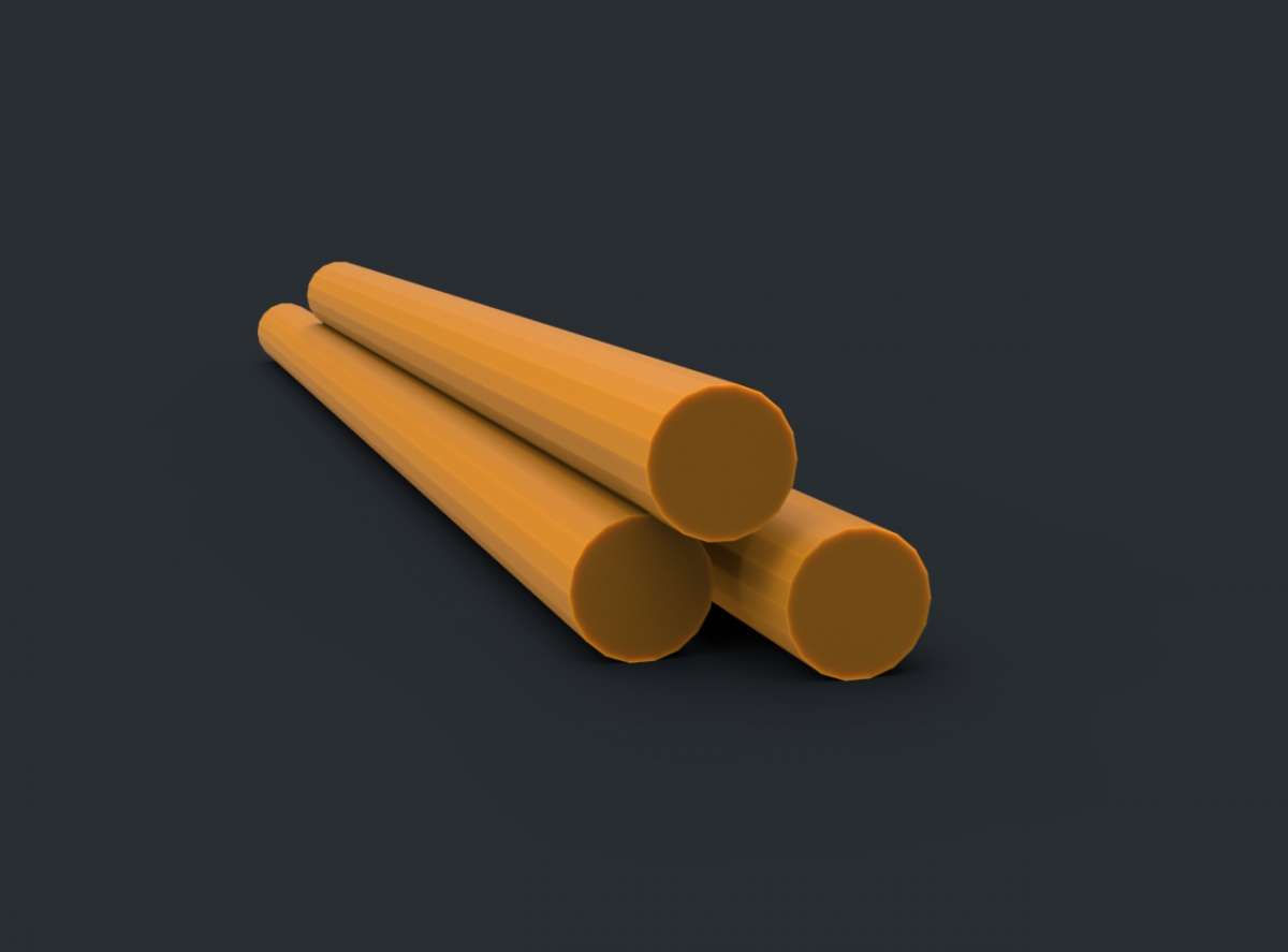 PA 6 Rundstab Schwarz 15mm X 1000mm – Kunststoffmassivstab, Hochfest, Temperaturbeständig Von -40 Bis +100°C